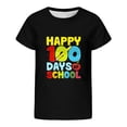 thumbnail image 3 of SOFTCCLO School Uniform for Girls Short Sleeve Graphic Tees Back to School Letter Print Crewneck Casual Style T-Shirts for Girls 2-3Y, 3 of 5