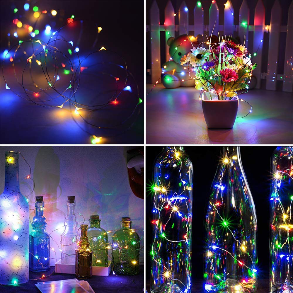 Led Light String, 8 Mode Remote Control Waterproof Christmas Curtain Light String Led Light String USB Waterfall Light Copper Wire Light Curtain Light Colorful 100 - image 4 of 7