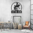 thumbnail image 2 of Craftnamesign Personalized Tattoo Artist Metal Wall Art LED Light, Custom Ink Studio Name Sign, 2 of 5