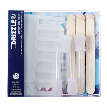 UPC: 0028995504297 | FolkArt Drizzle Drop Swipe & Stir Pouring Tool Kit Set of 13