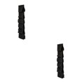 thumbnail image 1 of kurtrusly Convenient Hanging Shoes Rack Strong Over Door Organizer Complete Pocket to Wardrobe Organization black 35 x 25 x 1cm 2Set, 1 of 6