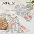thumbnail image 3 of Pink Watercolor Floral Body Pillow Covers 20"x54", Spring Botanical Leave Flowers Soft Brushed Microfiber Breathable Throw Pillow Covers, Decorative Pillowcase with Zipper for Couch Sofa Bedroom, 3 of 9
