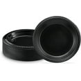 thumbnail image 1 of PLASTICPRO 100 PCS Small Black Plastic Plates, Light Weight 6 Inch Plastic Dessert Plates, Disposable for Party and Wedding, 1 of 7