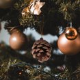 thumbnail image 4 of 12 piezas de colgantes de Navidad Decoración de piña natural Decoración colgante Árbol de Navidad Colgante de puerta Colgante para el hogar Café Tienda Diseño Suministros de decoración, 4 of 8