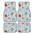 thumbnail image 1 of Disketp Sea Turtle for Crystal Velvet Car Mats Four-Piece Set,All-Season Automotive Protection, Vehicles, Cars, Trucks, and SUVs,Anti-Slip Design, 1 of 7