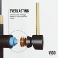thumbnail image 4 of VIGO Bristol Single Handle Pull-Down Sprayer Kitchen Faucet in Matte Brushed Gold and Matte Black, 4 of 14