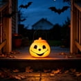 thumbnail image 6 of Lidded Jack O Lantern Pumpkin Candy Bucket Halloween Decorations, Portable Handle Plastic Pail for Halloween Party Indoor Gothic Home Decor, 6 of 6