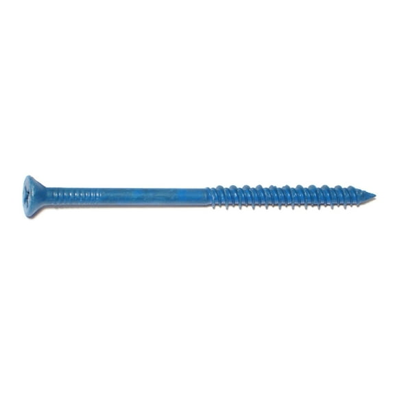3/16" x 3-1/4" Blue Star Drive Flat Tapcon Masonry Screws MNSF-119 (10 pcs.)