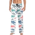 thumbnail image 2 of FREEAMG Shark Cotton Pajama Pant for Men, Super Soft Lightweight Lounge Pajama Bottoms Drawstring Sleepwear Pant with 2 Pockets, 2 of 7
