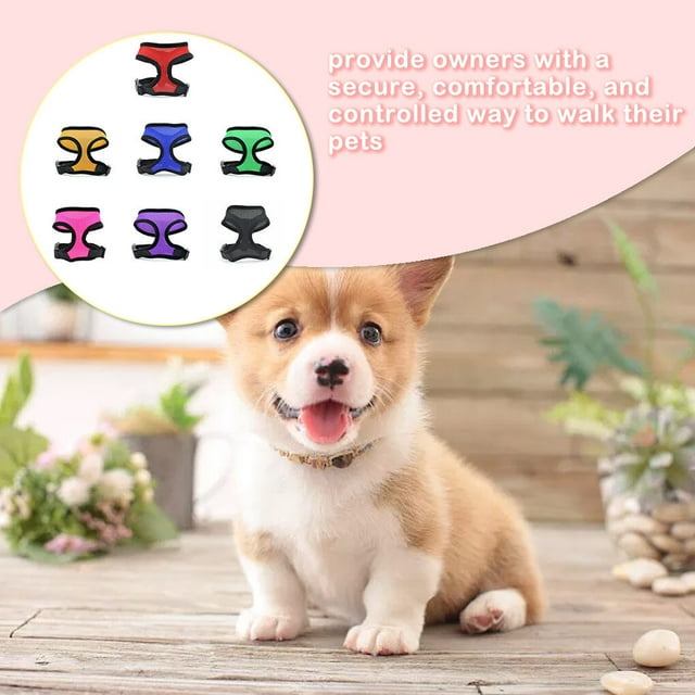 Pet Dog Safety Harness Easy Control Mesh Vest Harness Pet Mesh Leash Chest Straps Belt