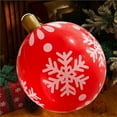 thumbnail image 3 of Yucurem Christmas Inflatable Ball Decor, Christmas Shinny Decoration, 24inch Large Xmas Ball Ornament for Party (1pc), 3 of 9