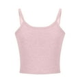 thumbnail image 3 of USSUMA Camisole Tops for Women Tops for Women Trendy Sexy Casual Solid Fashion Women Sleeveless V-Neck Vest Ladies Slim Short Tops Up to 50% Off Womens Tops, 3 of 5