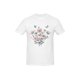 thumbnail image 1 of Butterfly and Fllower Print Women's Short-Sleeve T-Shirt - Stylish Cotton Casual Tee, Relaxed Fit, Machine Washable, Perfect for Summer Outings, 1 of 6