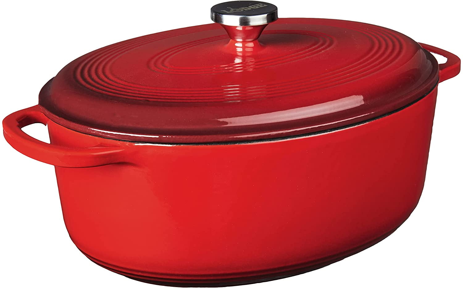 FULDA 7 Quart Enameled Cast Iron Dutch Oven with Lid Dual Handles