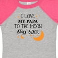 thumbnail image 4 of Inktastic I Love My Papa to the Moon and Back Boys or Girls Baby Bodysuit, 4 of 5