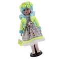 thumbnail image 1 of Lovely Girls Porcein Doll With Wood Stand Green Coat 40cm Sunnimix Muñecas de porcelana coleccionables, 1 of 8