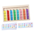 thumbnail image 4 of Montessori Wooden Toys Brain Teasers Sorting Busy Board Travel Slide Puzzle Game 8 Colors, 4 of 8