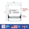 thumbnail image 4 of Bevvee Whiskey Rocks Glass 10.25 oz Treble Maker Gifts for Music Lovers Glassware & Drinkware, 4 of 4