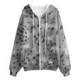 thumbnail image 4 of WZXFASHION Women'S Fashionable And Simple Zipper Hooded Drawstring Pocket Cardigan Sweatshirt Sales Today Clearance fleece zip up hoodie, 4 of 4