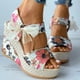thumbnail image 5 of Moda mujer sólido verano señoras vendaje sandalias talón pendiente Casual playa zapatos Wmkox8yii  sa830, 5 of 7