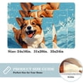 thumbnail image 2 of Corgi Dog Non-Slip Polyester Office Rug, Machine Washable Chair Rug - for Office Spaces, 2 of 6