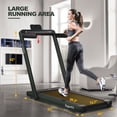 thumbnail image 4 of Spaco 2-in-1 Electric Motorized Health and Fitness Folding Treadmill with Dual Display and Speaker-Green, Home Fitness Equipment for Walking & Running, 4 of 8