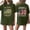 Dark Green, variant on 250th Anniversary United States Flag Print T Shirt Loose Fit Short Sleeve Crewneck Top for Women Men 1776 2026 Semi Centennial Tee Dark Green M