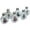 Silver, variant on AOOOWER Set of 6 Christian Glass Holy Water Bottle With Metal Lid Multipurpose Religious Liquid Storage Dispenser Spiritual Gift