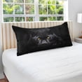 thumbnail image 5 of Cool Black Panther Body Pillow Cover with Zipper, Soft and Cozy Fuzzy Fleece Body Pillow Case Cover 21 x 54 in, Plush Long Body Pillow Pillowcase for Fall and Winter Home Decor Gifts, 5 of 7