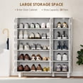 thumbnail image 4 of HOMCOM Armoire à Chaussures, Armoire de Rangement pour 20 Paires de Chaussures, Blanc, 4 of 10