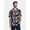 BLACK FLORAL PRINT, variant on Ghost Face Men's and Big Men's Print Resort Shirt, Sizes XS-5XL