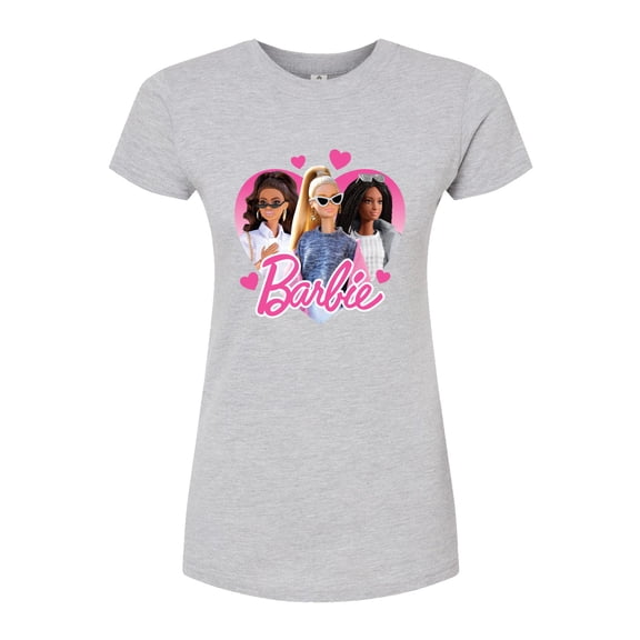 Barbie - Valentine's Day - Boss Babe Girls Group - Juniors Fitted Graphic T-Shirt