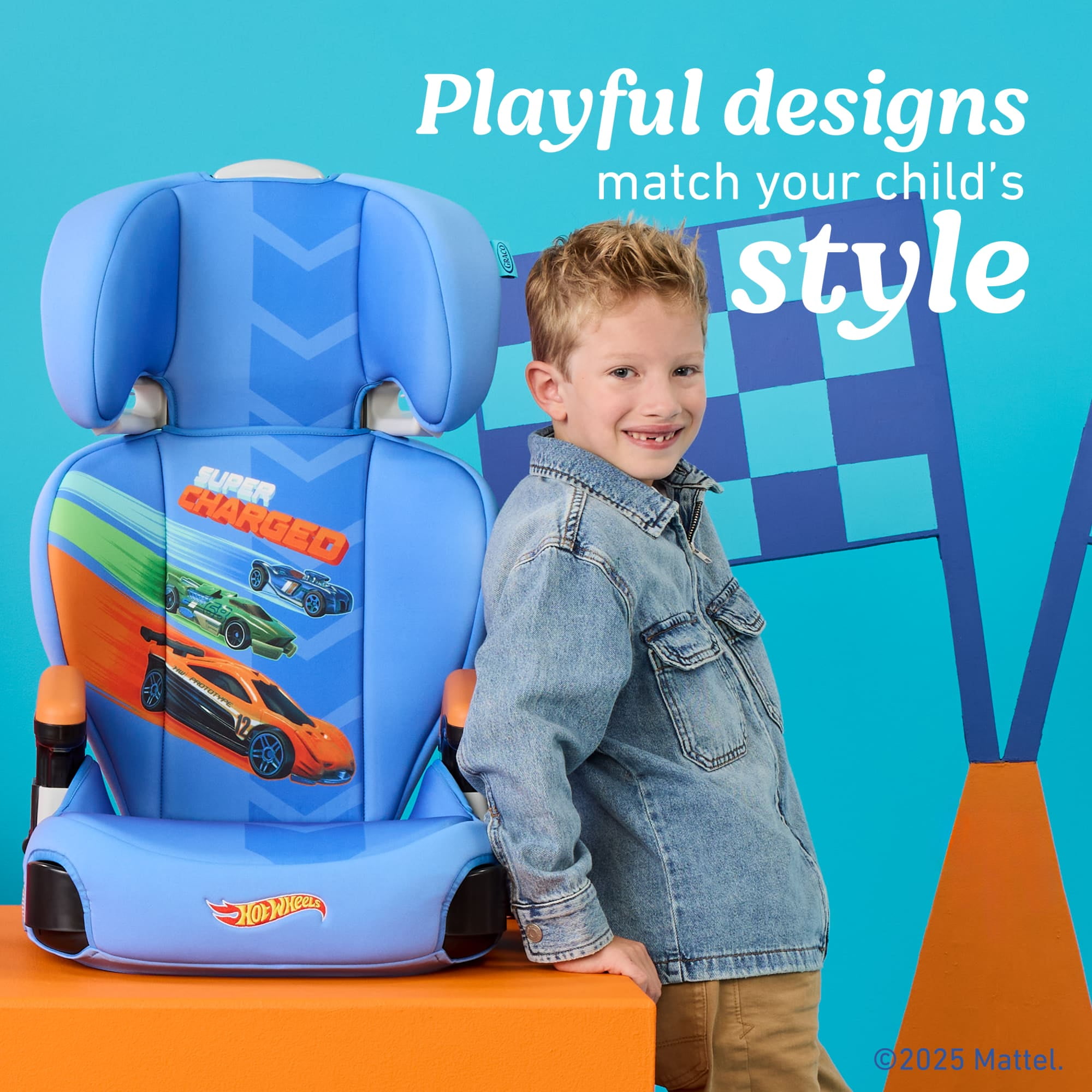 Graco Turbobooster 2.0 Highback Booster Seat, Hot Wheels