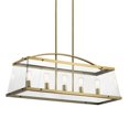 thumbnail image 4 of 5 Light Linear Chandelier With Transitional Inspirations 20.75 Inches Tall By 16 Inches Wide-Brushed Natural Brass Finish Kichler Lighting 52123Bnb, 4 of 6