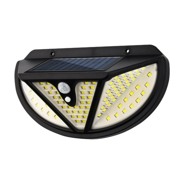 Solar Outdoor Lights 5-Sided LED Garden Wall Light with Motion Sensor IP65 Waterproof for Courtyard Garage Balcony