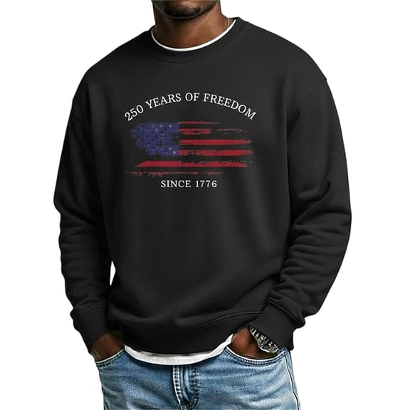 Usa 250th Anniversary Mens Hoodies Patriotic American Flag 250th Anniversary Usa Shirt American 1776-2026 250th Birthday Mens Athletic Fit Streetwear Basic Tee