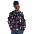 thumbnail image 2 of Bar Iii Womens Ruffled Floral Pullover Blouse, 2 of 2