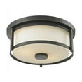 thumbnail image 1 of Z-Lite Savane 2 Lumière Flush Mount en Bronze Ancien, 1 of 1