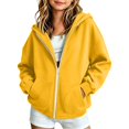thumbnail image 2 of PureCasa Girls Zip Up Hoodies for 5-16 Years Full-Zip Sports Hooded Sweatshirts Jacket Casual Fall Hoodie with Pockets, 2 of 9