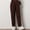 Coffee, variant on Women's Winter Quilted Pants Down Pants Elastic Waist Oversized Trousers Loose Outdoor Padded Warm Season Slim High Waist Straight Large Size Loose Casual Long Pants