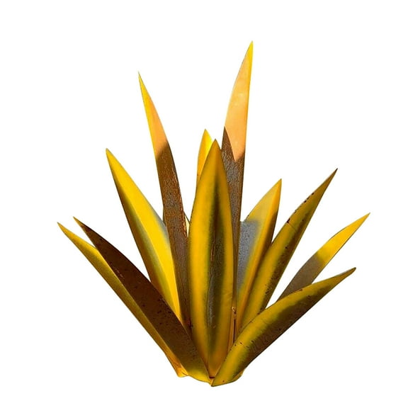 Wovilon Diy Metal Art Tequila Rustic Sculpture Garden Yard Sculpture Home Decor 9 Leaves