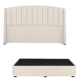 thumbnail image 1 of Cabecera Majestic Crema + Base Cama King Size, 1 of 5