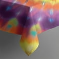 thumbnail image 4 of Colorful Rainbow Tie Dye Spiral Pattern Rectangle Tablecloth 60"x102",Waterproof Polyester Rectangle Table Cloth, Wipeable Spillproof Polyester Tablecloth for Dining, Camping, Indoor and Outdoor, 4 of 6