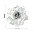 thumbnail image 3 of Efavormart 2 Pack 24” 3D Craft Rose White Real Feel Foam Rose for DIY Wedding Bouquets Arrangements Party Home Decorations, 3 of 11