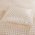 thumbnail image 4 of Intelligent Design Ensemble de Draps Imprimés à Pois Métalliques Blush/or Simple, 4 of 4