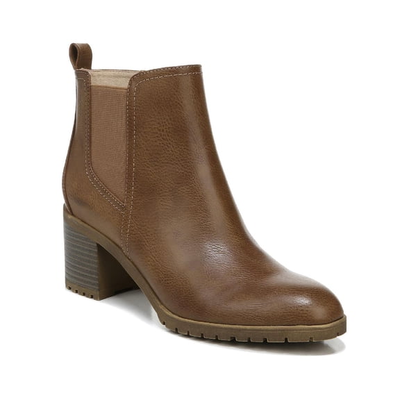 LifeStride Womens MESA Manmade Block Heel Ankle Boots