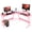 Pink, variant on HarmonyStrings L Shaped Gaming Desk Computer Corner Desk PC Gaming Desk Table with Large Monitor Riser Stand for Home Office Sturdy Writing Workstation-Black