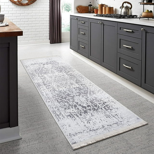 BY COCOON 2'x7' Runner Rug| Carpet Runner Kitchen Rug Kitchen Runner Washable Rug Entryway Rugs Hallway Runner Runners Rugs for Hallway Non Slip Kitchen Carpet (60 Cm x 213 Cm)