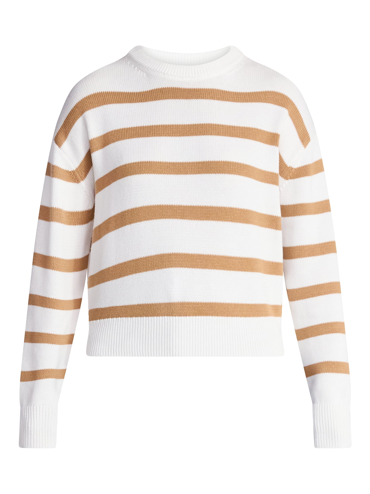 Time and Tru Women's and Women‘s Plus Easy Crew Pullover, Sizes XS-XXXL