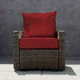 thumbnail image 2 of Textured Solid Imperial Red Deep Seating Cushion Set, 2 of 8